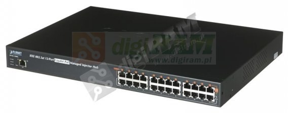 Planet HPOE-1200G Gigabit 12-port Zasilacz PoE 802.3af/at 350W HPOE-1200G