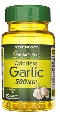 Puritans Pride Odorless Garlic 500mg [ 100softgels. ] - Czosnek bezwonny