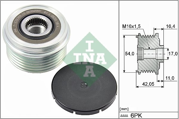 INA Alternator - sprzęgło jednokierunkowe INA 535 0285 10