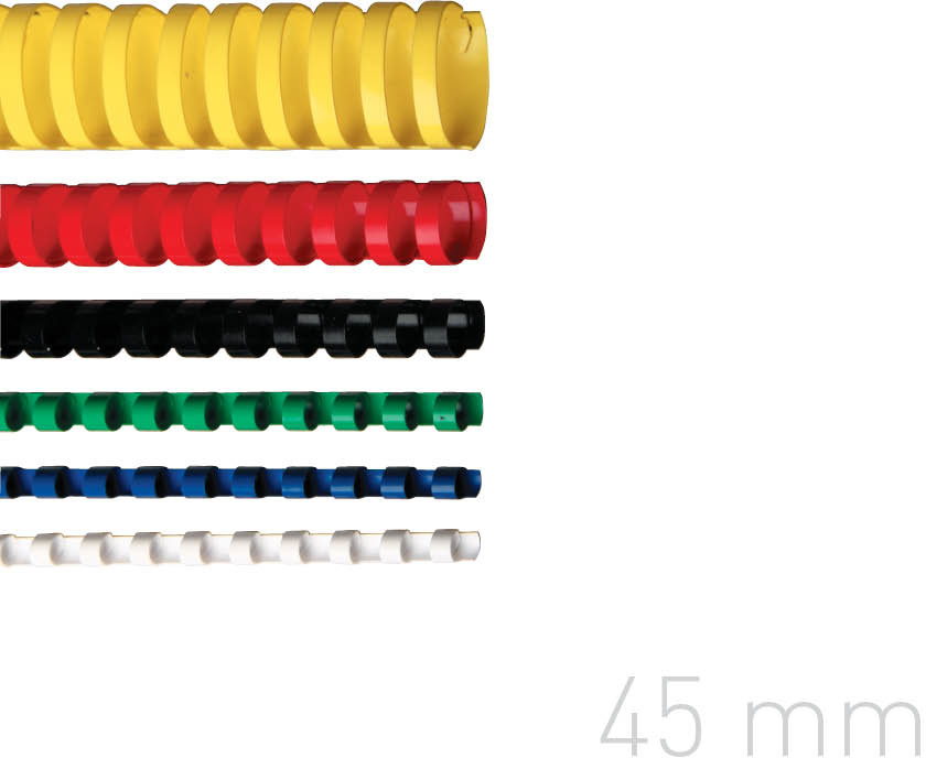 Opus Grzbiety do bindowania 45mm zielone plastikowe 50szt. GRP.146