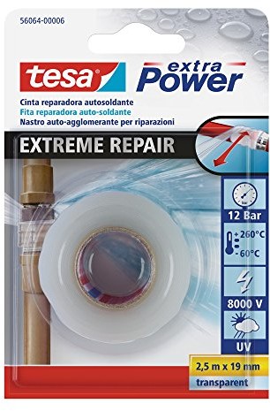 TESA 56064 00006 00 Tape Repair Extreme naprawy zegarków, 2,5 m X 19 MM, przezroczysty