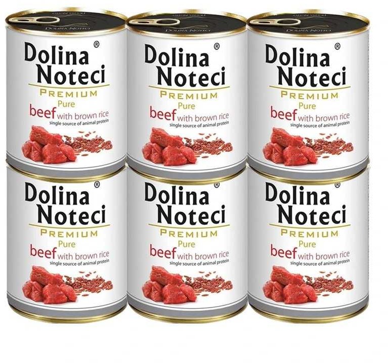 Dolina Noteci Premium Pure BOGATA W WOŁOWINĘ Z RYŻEM 6x 800g  od 95zł +DO 3% ZWROTU W PROGRAMIE LOJALNOŚCIOWYM ZEST-DNP-PURE-800-W