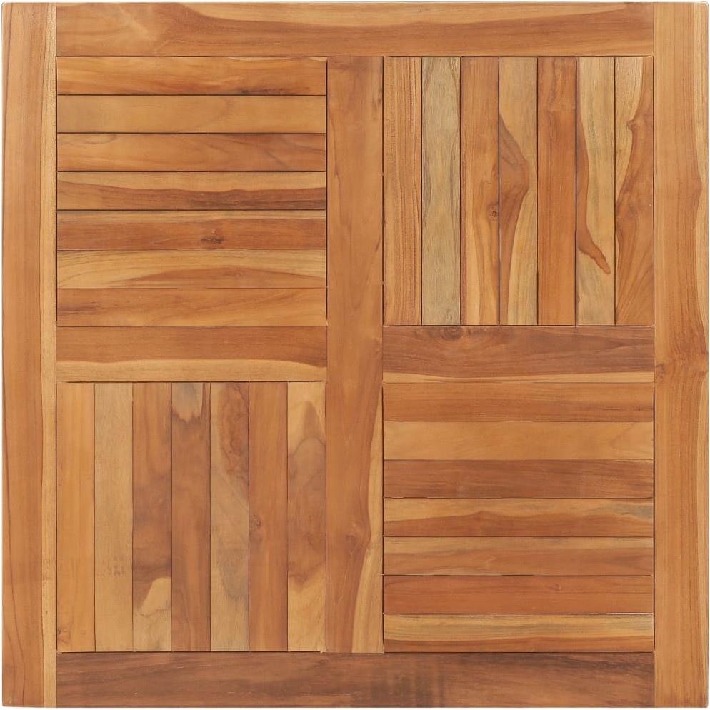 vidaXL Blat stołu, lite drewno tekowe, kwadratowy, 90x90x2,5 cm vidaXL
