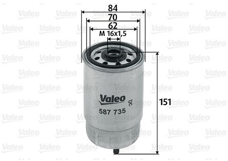 VALEO Filtr paliwa 587735