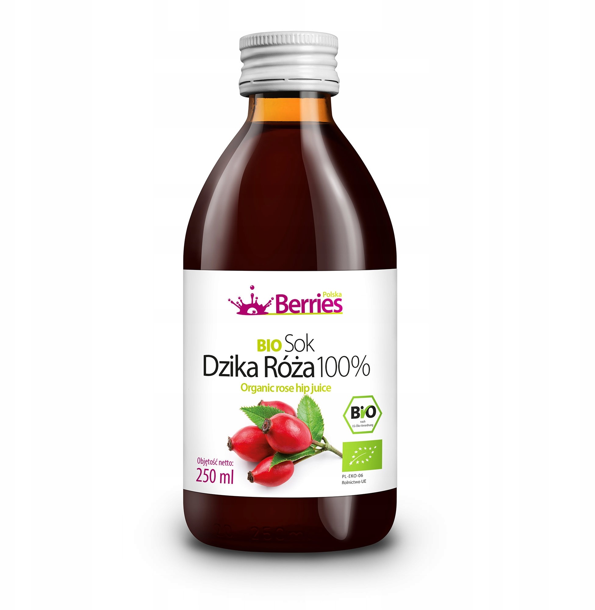 Bio Sok Dzika Róża 100% sok z dzikiej róży 250ml