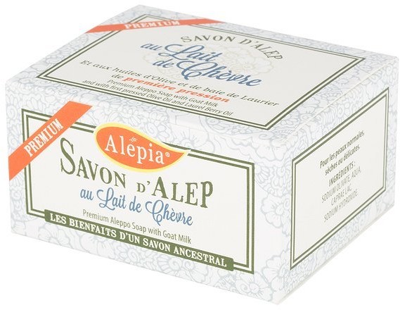 Alepia Premium, mydło alep z kozim mlekiem, 125 g