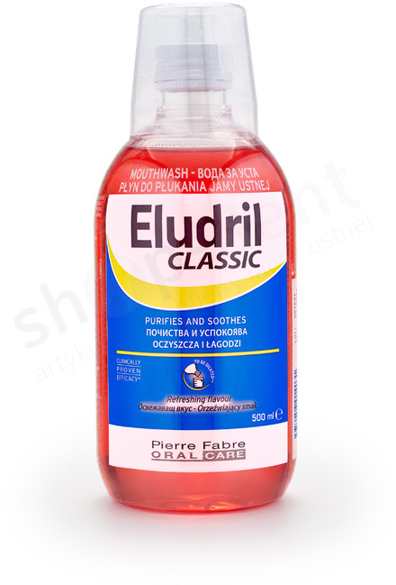 Eludril ELUDRIL Classic - Płyn do płukania jamy ustnej z chlorheksydyną 0,10% 500 ml 0000000361