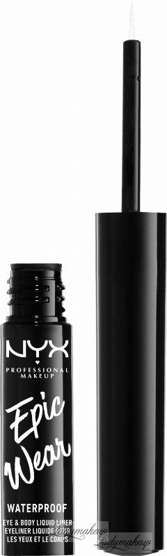 NYX professional makeup Professional Makeup - Epic Wear - Waterproof Eye & Body Liquid Liner - Wodoodporny liner do oczu i ciała - WHITE