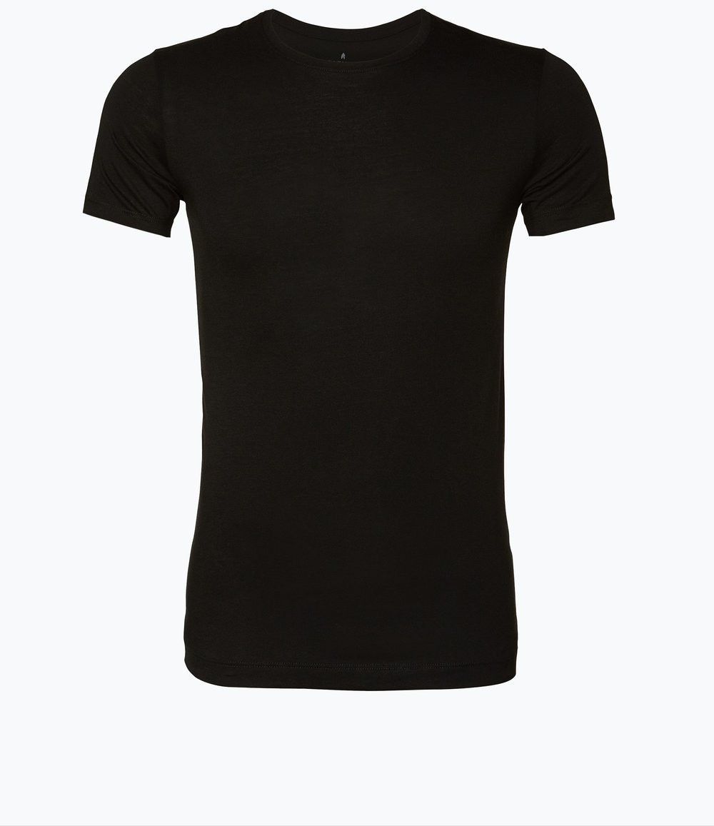 Ragman Ragman - T-shirty męskie pakowane po 2 sztuki, czarny