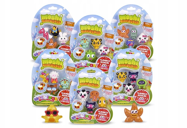 Moshi Monsters figurka zwierzątko Moshling 5 szt.