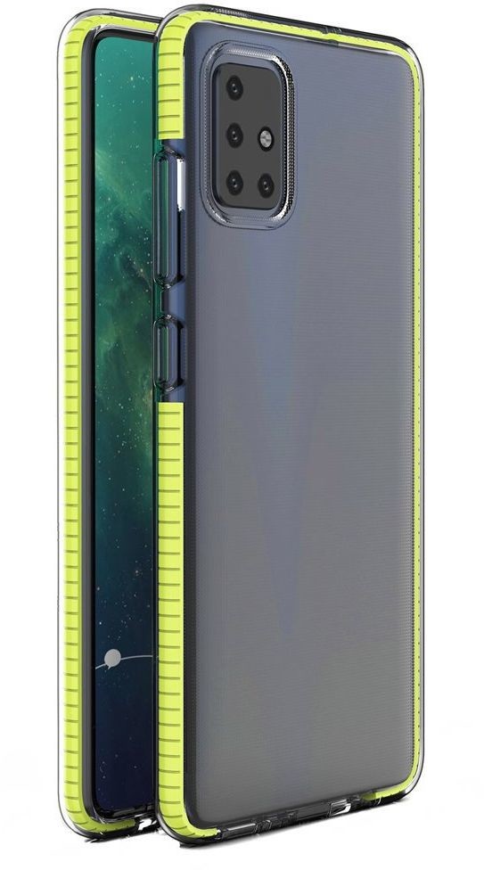 Hurtel Spring Case pokrowiec żelowe etui z kolorową ramką do Xiaomi Redmi 10X 4G / Xiaomi Redmi Note 9 żółty - Żółty