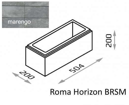 Joniec Bloczek Roma Horizon BH20 50,4/20/20 kolor marengo / Joniec BLOCZEK ROMA HORIZON BH20 50,4/20/20 KOLOR MARENGO