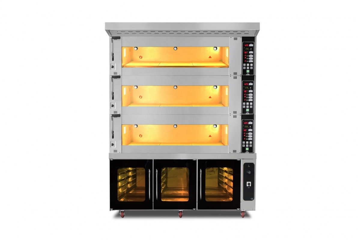 Resto Quality Piec piekarniczy modułowy 3-komorowy | elektryczny | 39,6 kW | 400V | 1660x1400x2170 | MT/1400/2 MT/1400/2