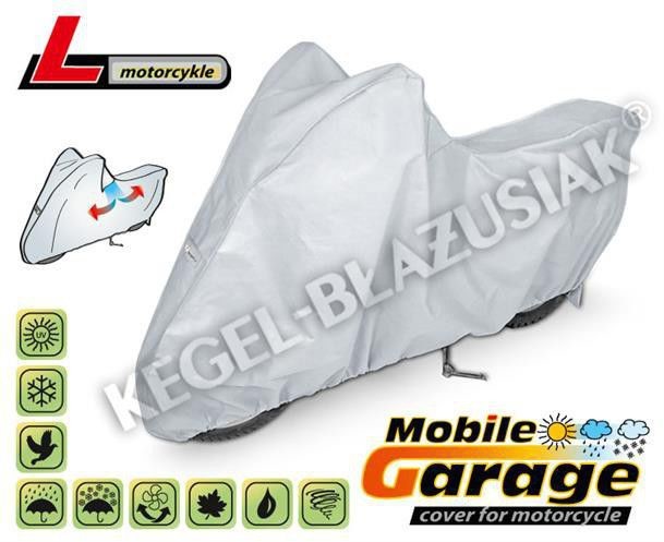 KEGEL-BŁAŻUSIAK Pokrowiec na motocykl Mobile Garage Motorcycle L (rozmiar L, kolor popielaty) KEGEL-BŁAŻUSIAK 5-4174-248-3020