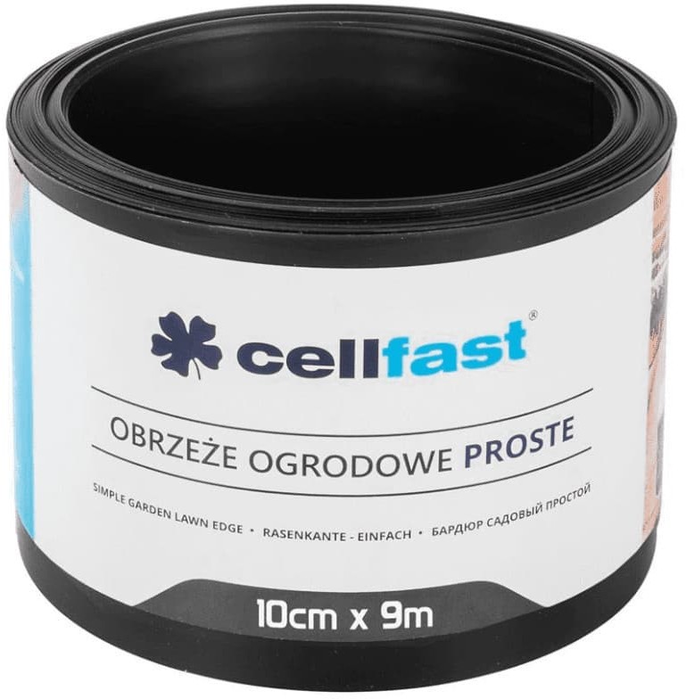 CELLFAST Obrzeże ogrodowe proste 10cm x 9m czarne CEN-66970