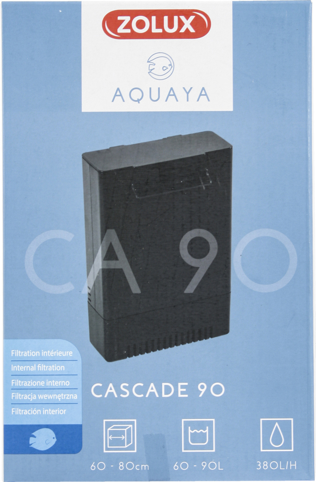Zolux AQUAYA Filtr Cascade 90 kol czarny 326525