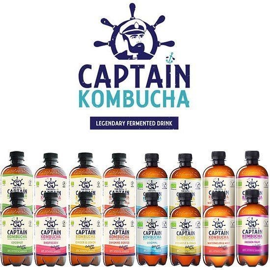 Bio Captain kombucha Napój Captain Kombucha 16 pack - wszystkie smaki 16x400ml 1138-uniw