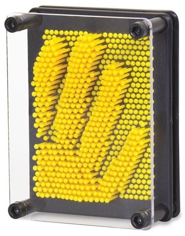 Tobar Mały plastikowy Pin Art żółty