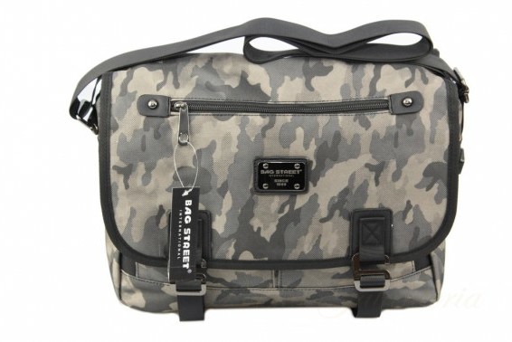 Bag Street Stylowa Pozioma Torba Średnia Na Ramię 'WZÓR III'' NR 4071
