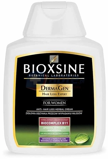 BIOTA BIOXSINE Dermagen szampon przeciw wypadaniu włosów do włosów suchych i normalnych 300ml + BIOXSINE Dermagen Woman odżywka do włosów 300ml (ZESTAW)