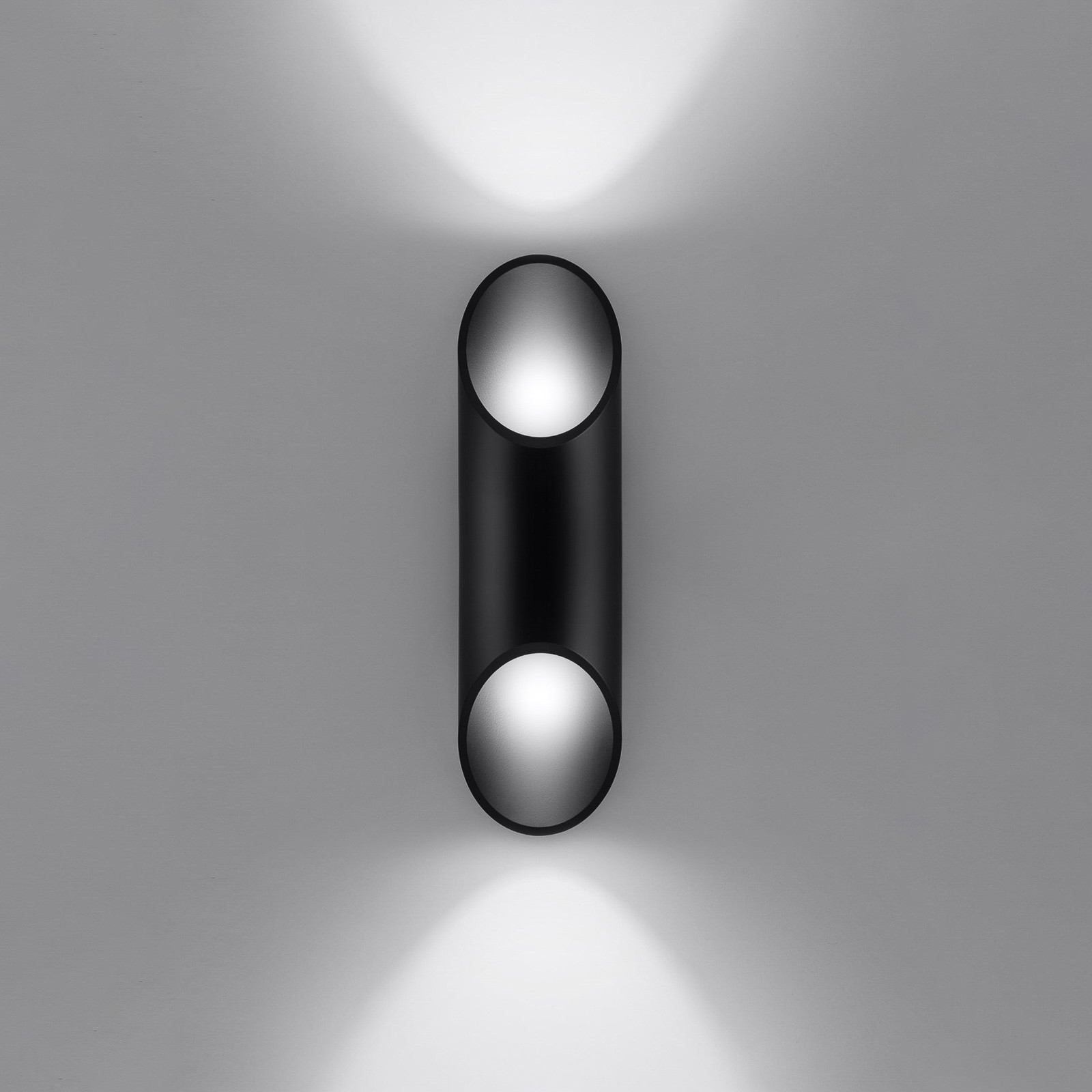 Sollux Lighting Lampa ścienna Saturn 30, up/down, czarna