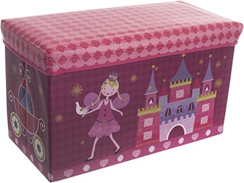 Bieco 04000499  pudełko do przechowywania i ławka do siedzenia księżniczka, ok. 60 x 30 x 35 cm