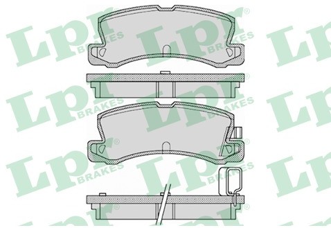 LPR GROUP Zestaw klocków hamulcowych, hamulce tarczowe GROUP 05P1125