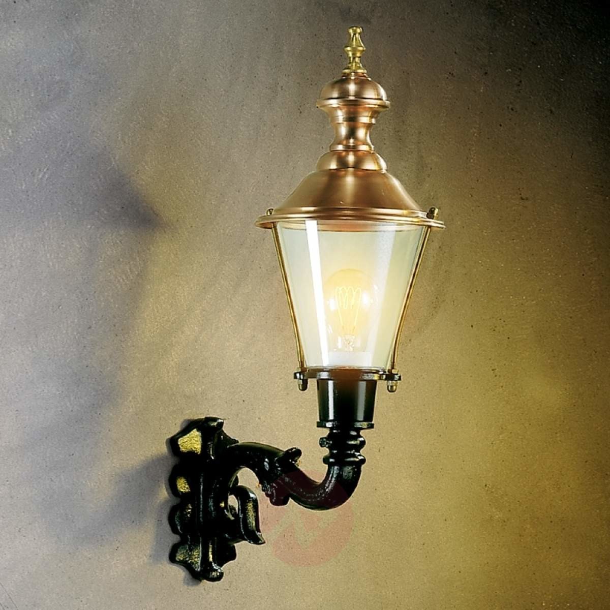 K. S. Verlichting B. V. Klasyczna lampa ścienna zewnętrzna Hoorn zielona