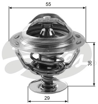 GATES Termostat, żrodek chłodzący TH12283G1