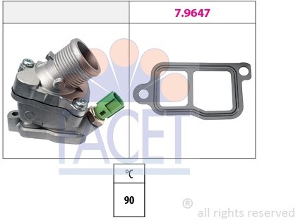 FACET Termostat, środek chłodzący 7.8606