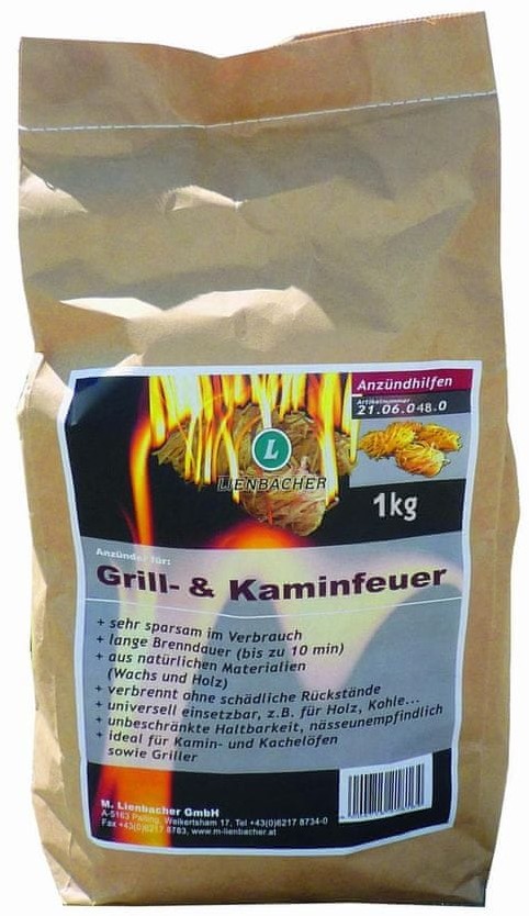 Lienbacher podpałka do kominków 1 kg # z wartością produktów powyżej 89zł!