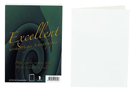 Rössler rössler 20221711 podwójnych kart A6 Excellent, 25 sztuk, białe 20221711