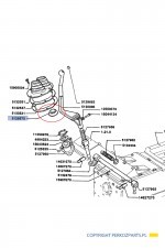 NEW HOLLAND CASE Uszczelka dźwigni CASE CNH 5129575 5129575