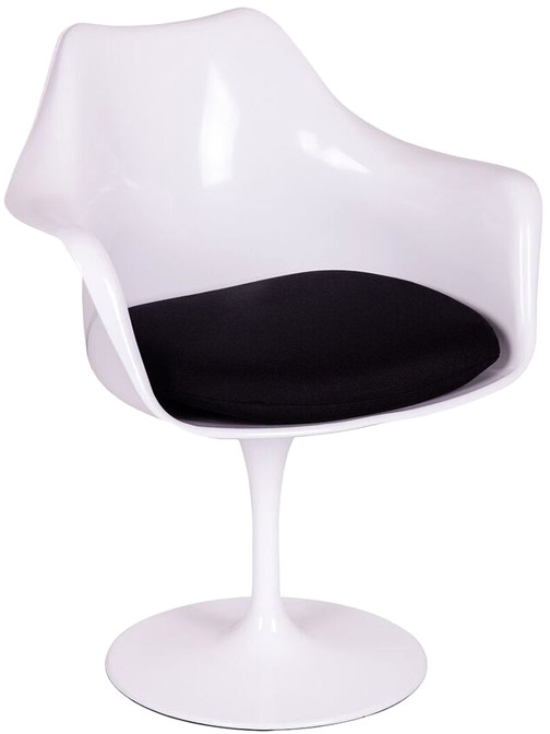 King Home Fotel King Bath Tulip Arm biało-czarny PC-010.BIALY.CZARNY