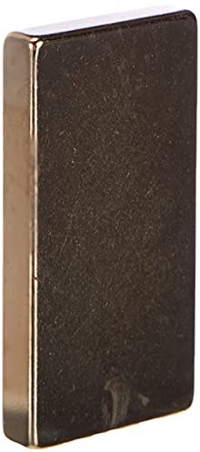 first4magnets Magnes Expert 40 x 20 x 5 mm grubości ultra wysoka wydajność N52 magnes neodymowy - 15,1 kg pociągnięcie (1 szt.) F40205-N52-1