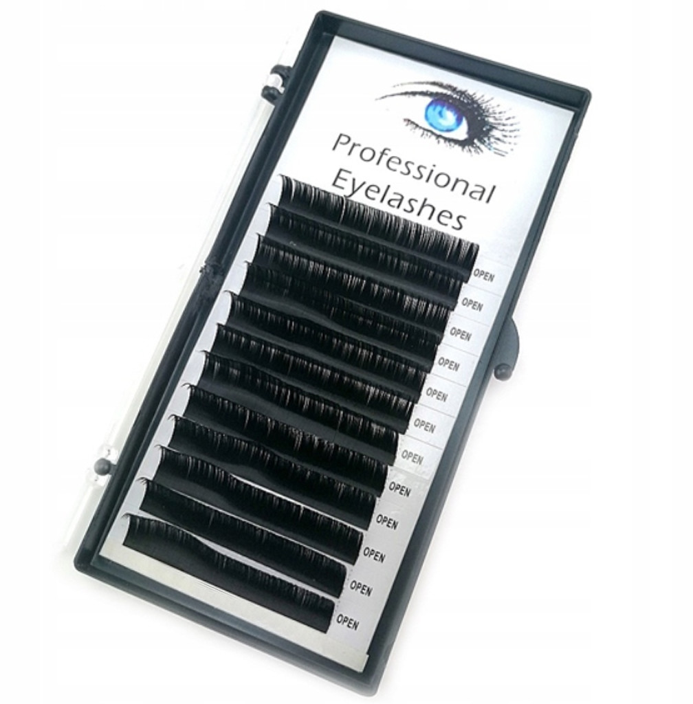 Mink Eyelash Rzęsy 1:1 Norki 0,15; D; MIXmm Czarne