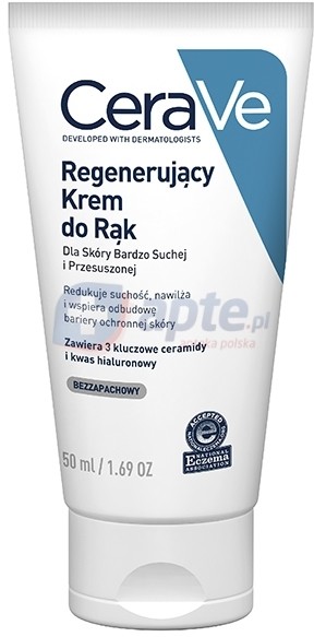 Catzy CeraVe regenerujący krem do rąk 50ml + CeraVe emulsja do mycia 88ml