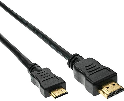 InLine wypowiedzią kabel HDMI Mini High Speed HDMI Cable wtyczka A na C . Kontakty czarna 0,3 m, 17456p 17456P
