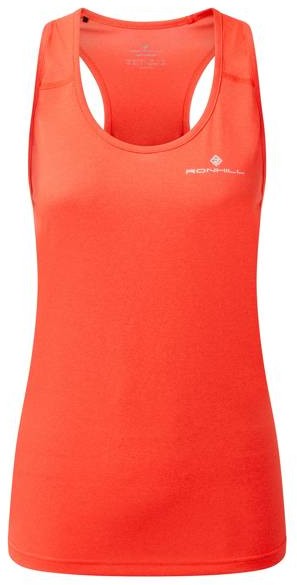 RONHILL Koszulka biegowa damska bez rękawów CORE VEST koralowa