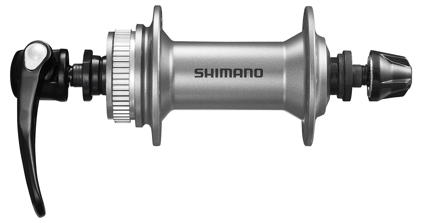 SHIMANO Piasta Alivio HB-M4050 srebrny / Ilość otworów: 36 / Mocowanie tarczy: centerlock / Montaż: przód EHBM4050AS