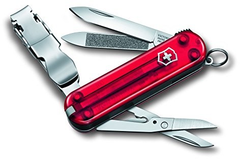 Victorinox scyzoryk NAILCLIP 580 (8 funkcje, obcinacz do paznokci, pilnik do paznokci, wieczysta gwarancja), fioletowy, jeden rozmiar 06463TB1