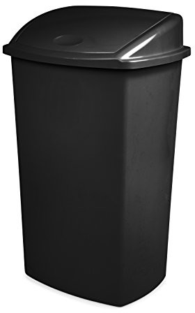 CEP 91949 z tworzywa sztucznego pojemnik na odpady z pokrywą 73L uchylne, plastik, czarna, 36.5 x 46.5 x 75 cm 2919490020