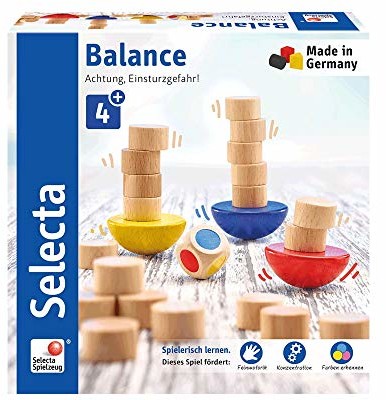 Selecta 63001 Balance, kostki-i układania wielokolorowe gry