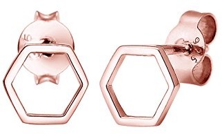 Hexagon Damskie kolczyki na sztyfcie Elli srebro 925-0308690216 0308690216