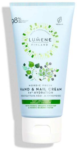 Zdjęcia - Kremy i toniki Lumene  FINLAND - NORDIC FRESH - HAND & NAIL CREAM - Nawadniający krem do 