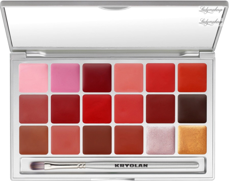 KRYOLAN LIP ROUGE - SET 18 COLORS - Paleta 18 pomadek do ust - ART. 1218 - LRP 2 KRYPU12