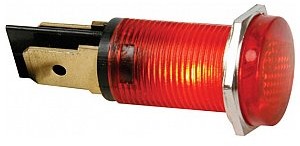 Seder Lampka tablicowa sterownicza, kontrolka ROUND 14mm PANEL CONTROL LAMP 12V RED HRJC012R