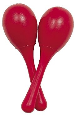 Latin Percussion LP LP LPR010-CH Rhythmix Chick-Itas Cherry 1 para mini marakas, 13 x 5 x 5 cm - wczesna edukacja muzyczna w przedszkolu i szkole muzycznej LPR010-CH