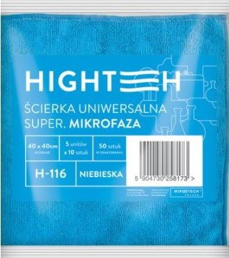 Hightech Hightech Uniwersalna ściereczka z mikrofazy 40x40 cm Niebieska H-116