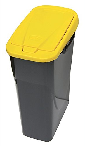 Mondex kosz na śmieci pojemność 25 l, z żółtą pokrywą PLS8086-19